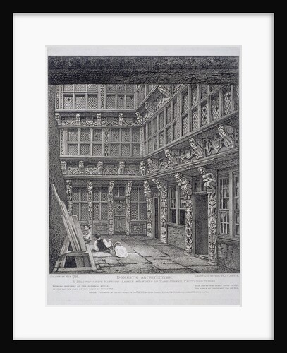 Mansion of Sir Richard (Dick) Whittington in Hart Street, Crutched Friars, London by John Thomas Smith