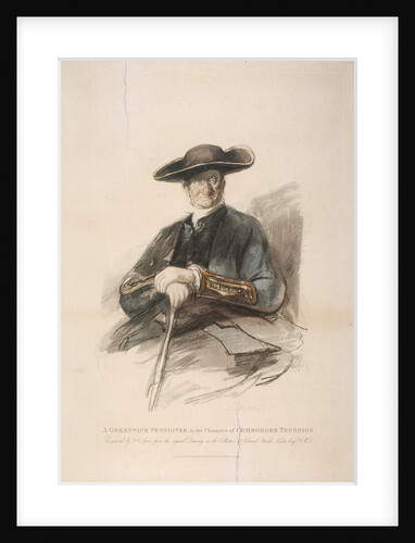 Greenwich Pensioner in the character of Commodore Trunion, Greenwich Hospital, London by Frederick Christian Lewis
