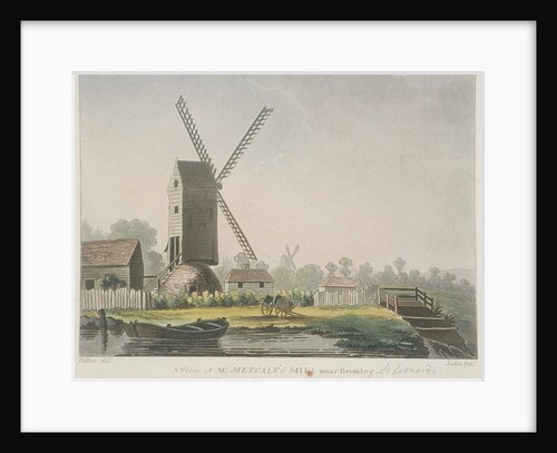 A view of Mr Metcalf's mill near Bromley, Bow, Poplar, London by Francis Jukes