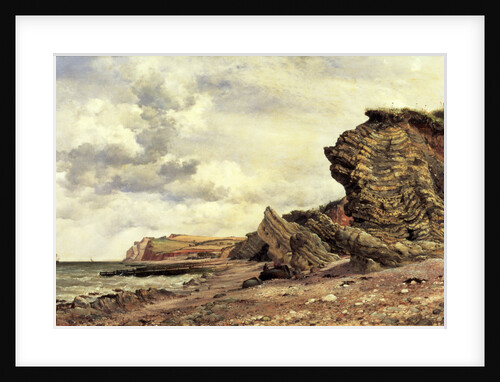 Triassic Cliffs, Blue Anchor, North Somerset by Edward William Cooke