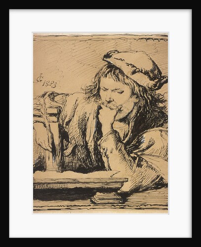 Young Man with a Book by Sir John Gilbert