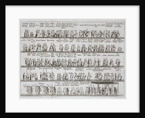 The coronation procession of King George II, October 1727 by Anonymous
