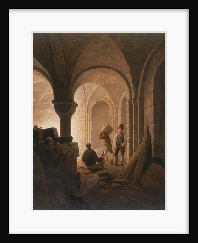 Crypt of St Mary-le-Bow, London by Frederick Nash