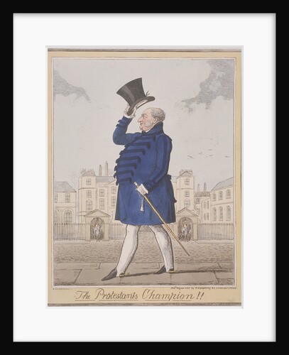The Protestant's Champion!! by Isaac Robert Cruikshank