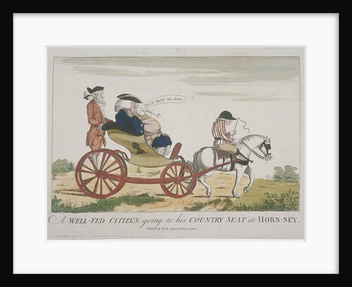 A Well-Fed Citizen going to his Country Seat at Hornsey by Anonymous