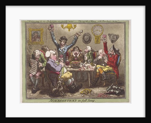 Anacreontick's in full Song by James Gillray