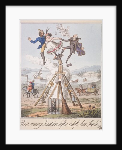 Returning Justice lifts aloft her Scale by Anonymous