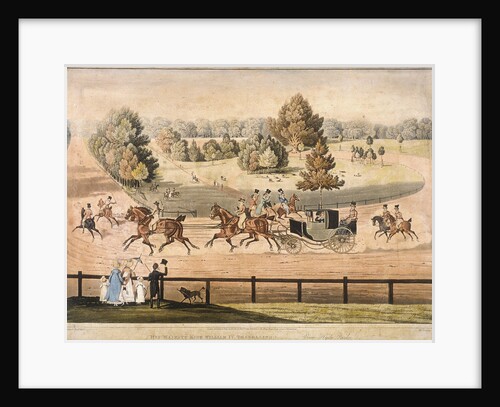 King George IV riding through Hyde Park, London by Matthew Dubourg
