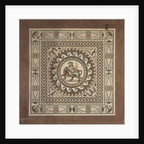 Roman tessellated pavement, discovered in Leadenhall Street, London by James Basire II