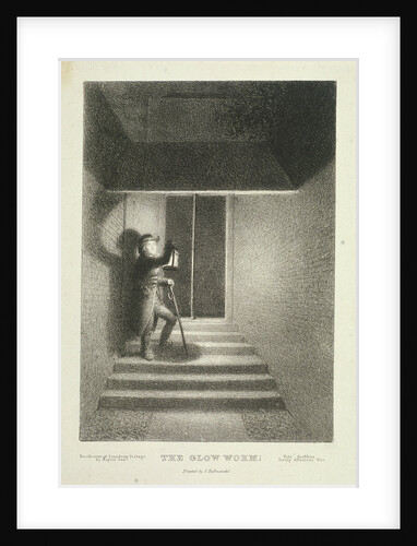 The Glow Worm; a watchman with his lantern in Lansdown Passage, Westminster, London by George Hayter