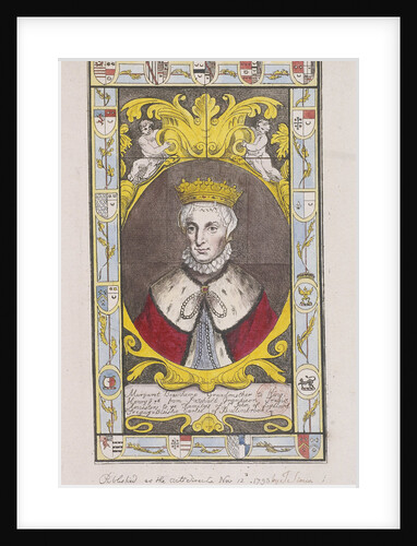 Portrait from stained glass window at St Mary, Battersea, London by Anonymous