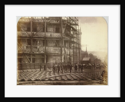 Holborn Viaduct under construction, Holborn, London by Henry Dixon