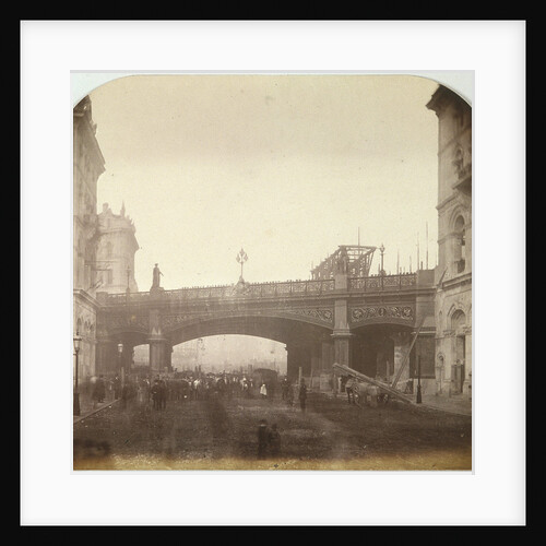Holborn Viaduct, London as it crossed Farringdon Street by Henry Dixon