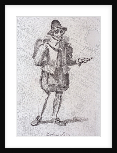 Marking Stones, c1610, from Cries of London, (c1819?) by John Thomas Smith