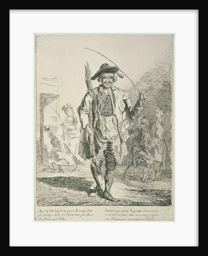 Stick seller, Cries of London by Paul Sandby