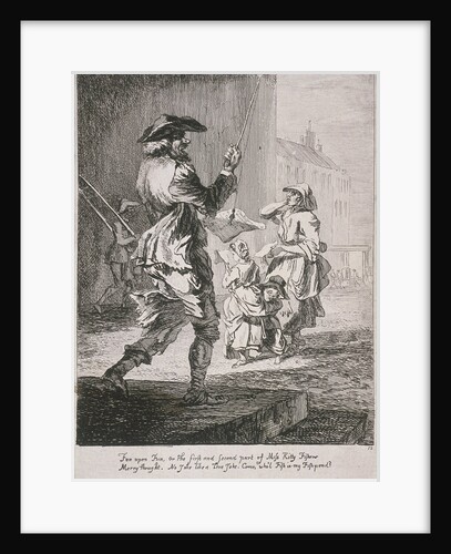 Street entertainers, Cries of London by Paul Sandby