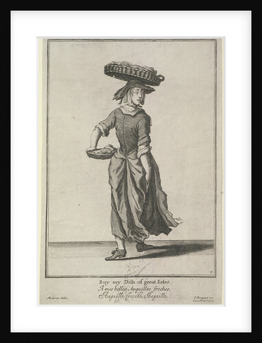 Buy my Dish of great Eeles, Cries of London, (c1688?) by Pierce Tempest