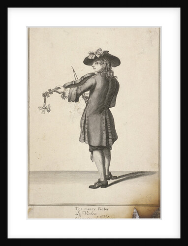 The merry Fidler, Cries of London, (c1688?) by John Savage