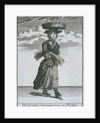 Delicate Concumbers to Pickle, Cries of London, (c1688?) by Anonymous