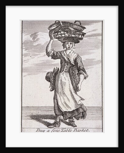 Buy a fine Table Basket, Cries of London, (c1688?) by Anonymous