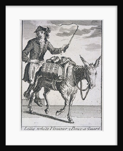 Lilly White Vinegar 3 Pence a Quart, Cries of London, (c1688?) by Anonymous