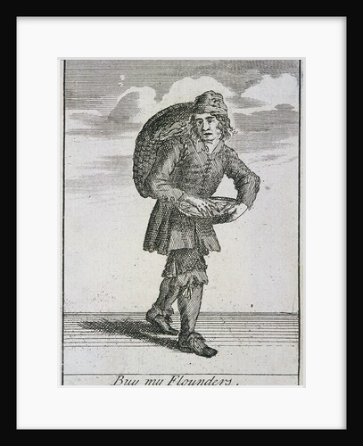 Buy my Flounders, Cries of London, (c1688?) by Anonymous