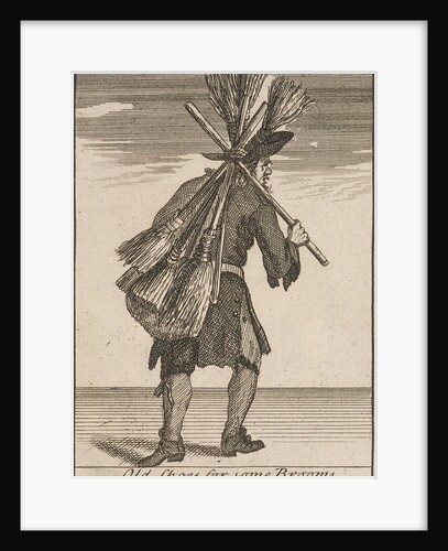 Old Shoes for some Brooms, Cries of London, (c1688?) by Anonymous