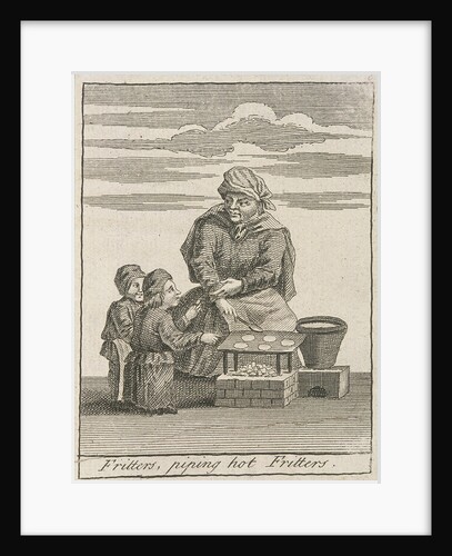 Fritters, piping hot Fritters, Cries of London, (c1688?) by Anonymous