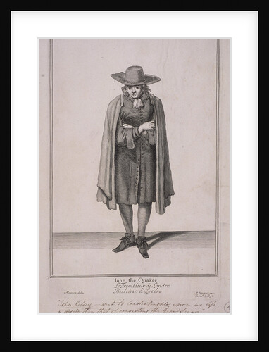 John the Quaker, Cries of London, (c1688?) by Anonymous