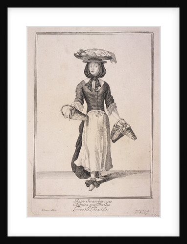 Ripe Strawberryes, Cries of London, (1688?) by Anonymous