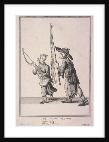 Long Threed Laces Long & Strong, Cries of London, (1688?) by Anonymous