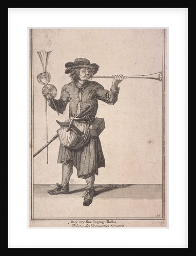 Buy my fine singing Glasses, Cries of London, (1688?) by Anonymous