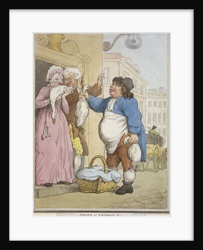 Buy my Goose, my fat Goose, plate II of Cries of London by H Merke