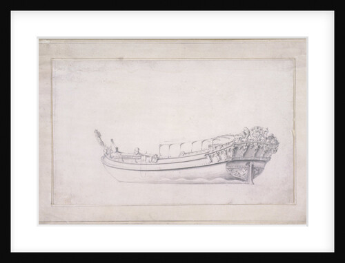 Design for a city of London barge by Anonymous