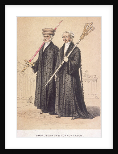 A Swordbearer and a Commoncrier by Day & Son