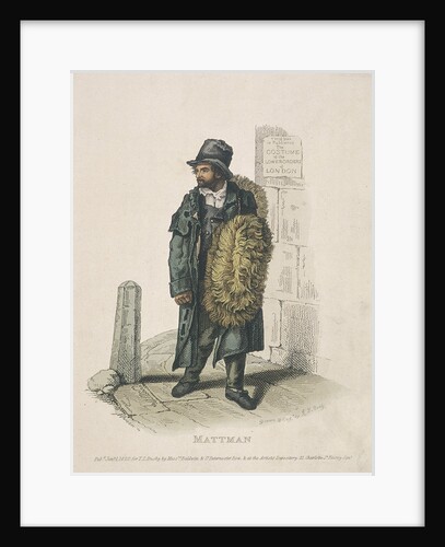 Matt seller carrying his wares on his shoulder by Thomas Lord Busby