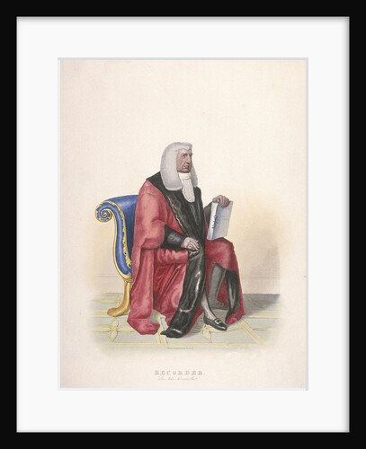 Recorder of the City of London, Sir John Silvester, in civic costume by Thomas Lord Busby
