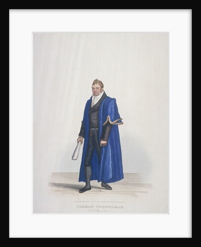 Common Councilman of the City of London, William John Reeves, in civic costume by Thomas Lord Busby