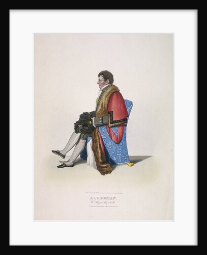 Alderman Sir William Heygate, seated and in civic costume showing robe and hat by Thomas Lord Busby