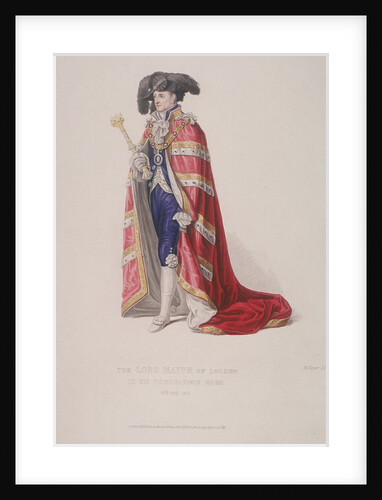 Lord Mayor of London, John Thomas Thorp, dressed for a royal coronation by Henry Meyer