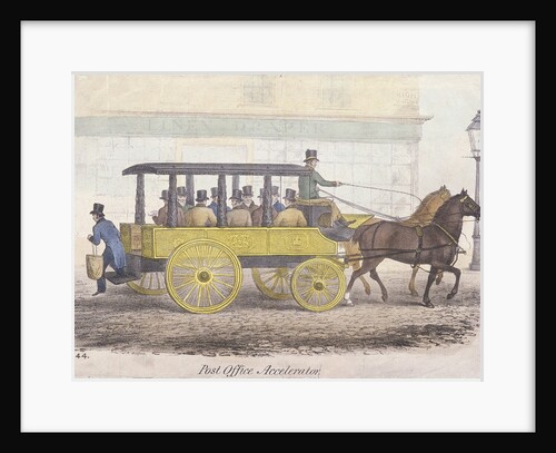 Post Office Accelerator with passengers, Holborn, London by Anonymous