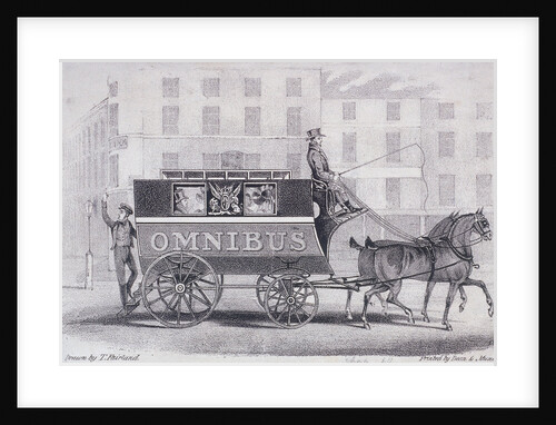 Shillibeer's second omnibus, drawn by two horses instead of three by Dean and Munday