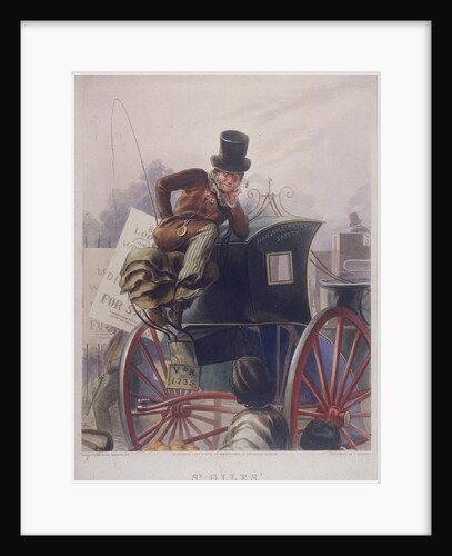 Hansom cab driver, London by J Harris