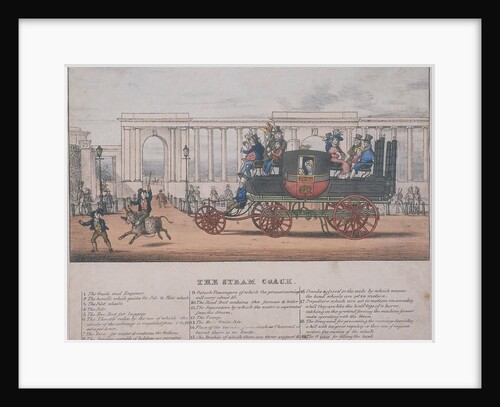 Steam coach at Hyde Park Corner, London by Anonymous