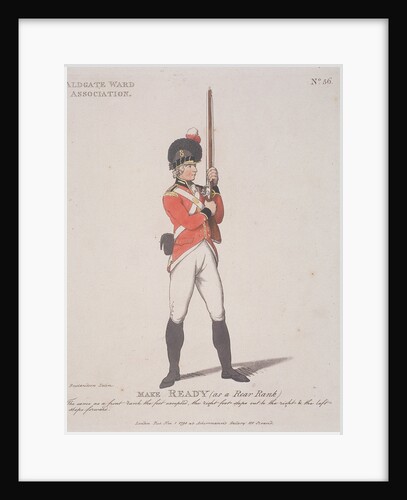 Member of the Aldgate Ward Association holding a rifle by Anonymous