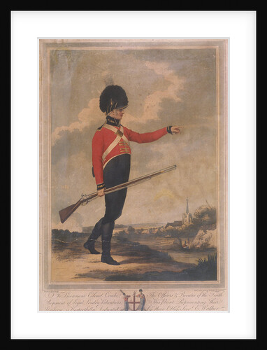 Military figure wearing the uniform of the tenth regiment of Loyal London Volunteers by Charles Tomkins