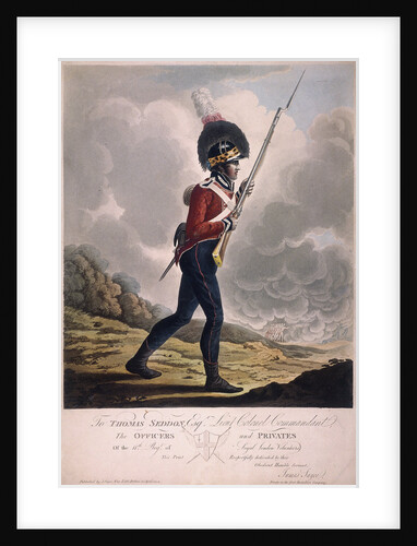 Military figure in the uniform of the eleventh regiment of the Loyal London Volunteers by Anonymous