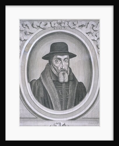 Oval portrait of John Foxe, c1570 by John Sturt