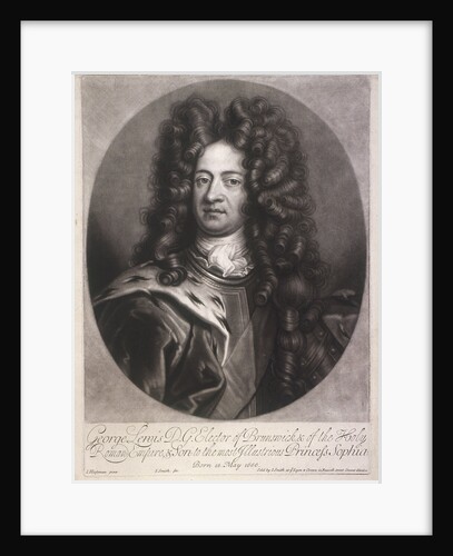 Oval portrait of George I, King of Great Britain by Joseph Smith