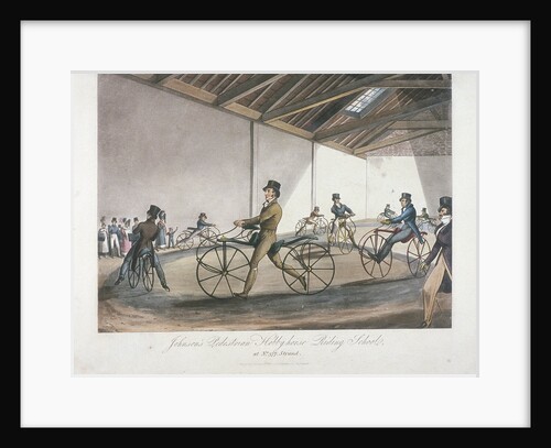 Johnson's Pedestrian Hobbyhorse Riding School, the Strand, Westminster, London by Anonymous